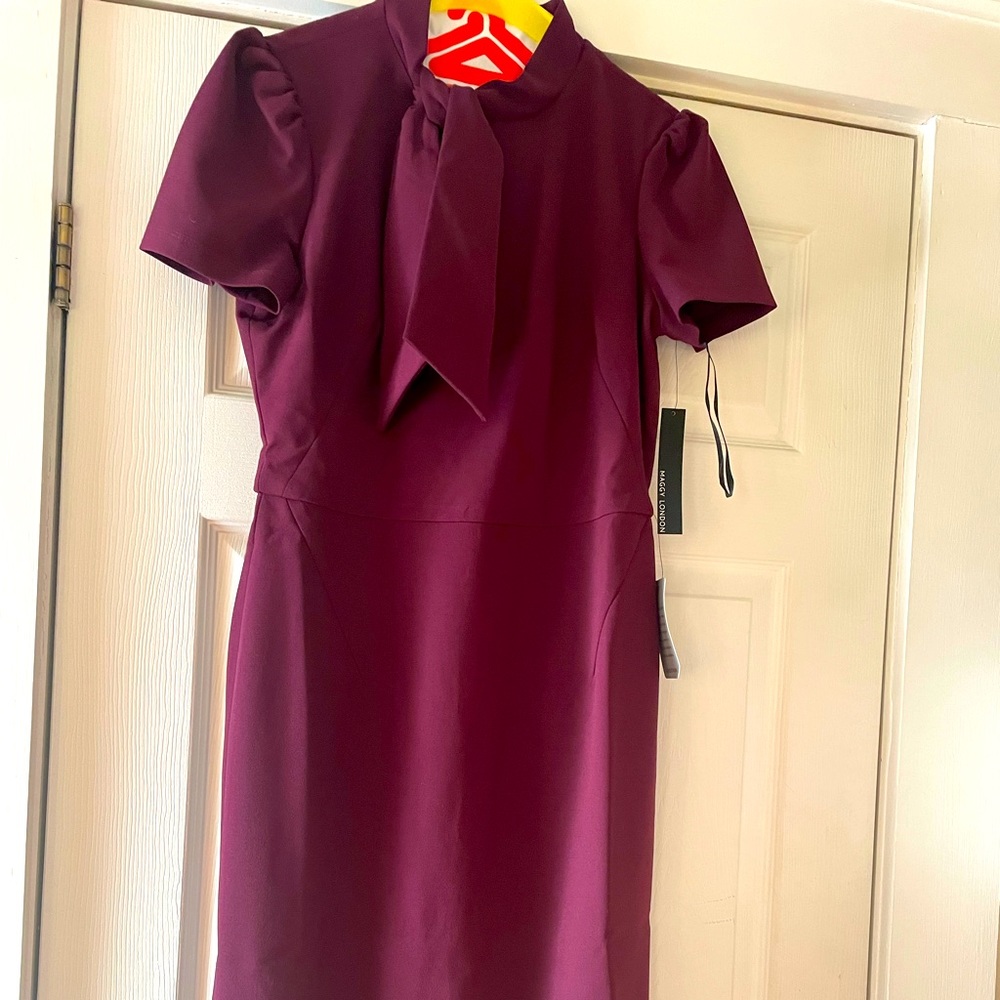 Maggy London Plum Sheath Dress
